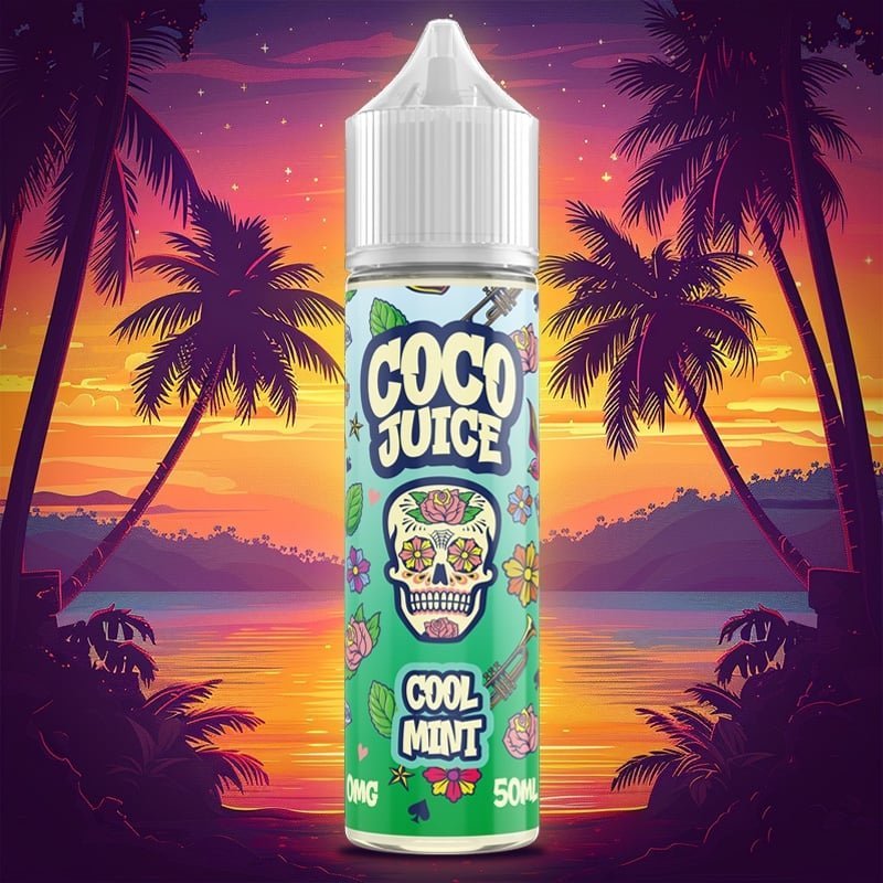 E-Liquide 50ml, Cool Mint, Coco Juice.