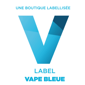 Logo label vape bleue de la FIVAPE.