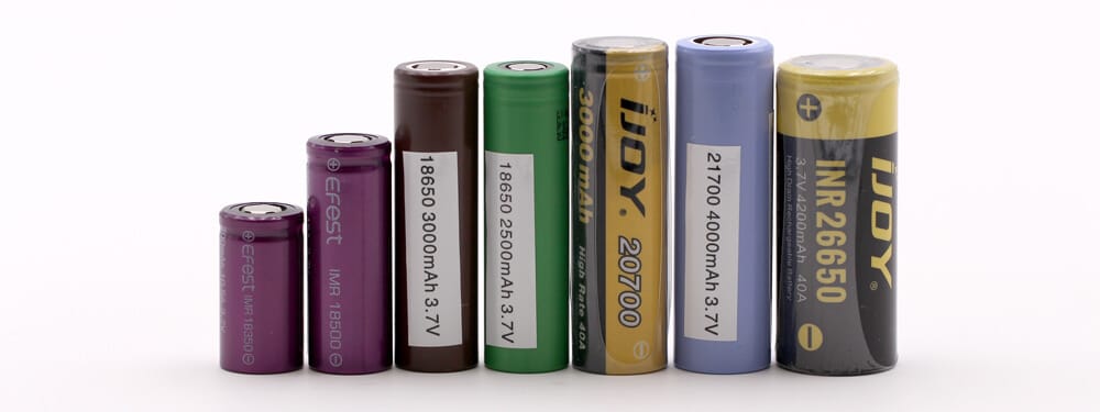 Accus pour cigarette électronique.