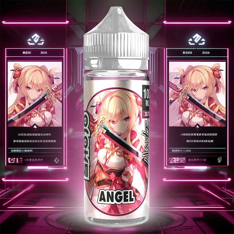 E-liquide 100 ml, Shojo Angel, saveur fruit du dragon fraise et frais.