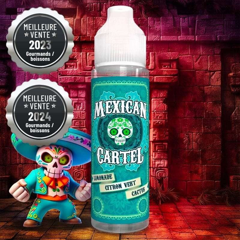 E-Liquide 50ml, limonade citron vert cactus, Mexican Cartel.