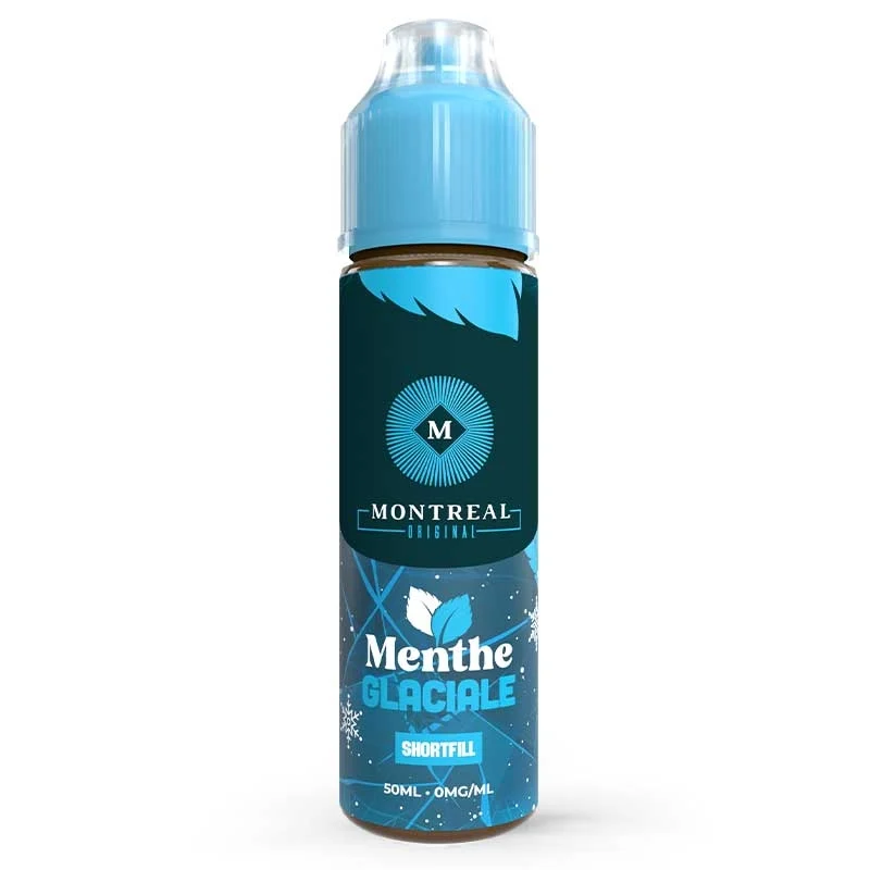 E-Liquide 50ml, Menthe glaciale, Montréal Original.
