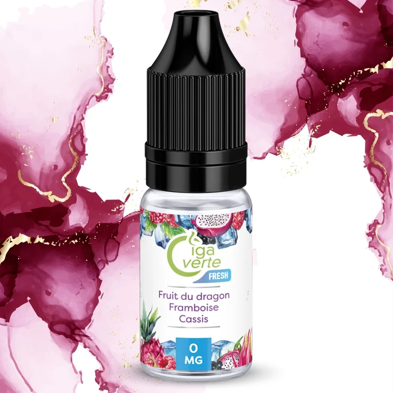 E-liquide 10 ml, Fruit du dragon framboise cassis frais, Cigaverte