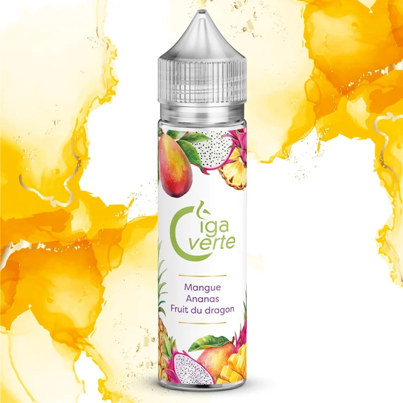 E-liquide 50 ml, Mangue ananas fruit du dragon, Cigaverte
