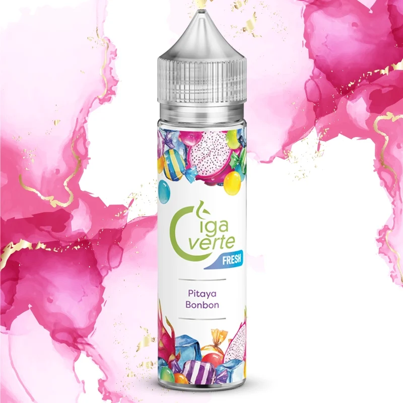E-liquide 50 ml, Pitaya bonbon frais, Cigaverte