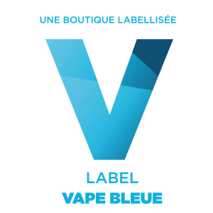 Logo label vape bleue de la FIVAPE.